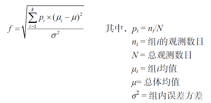 f值的计算（来自R语言实战）